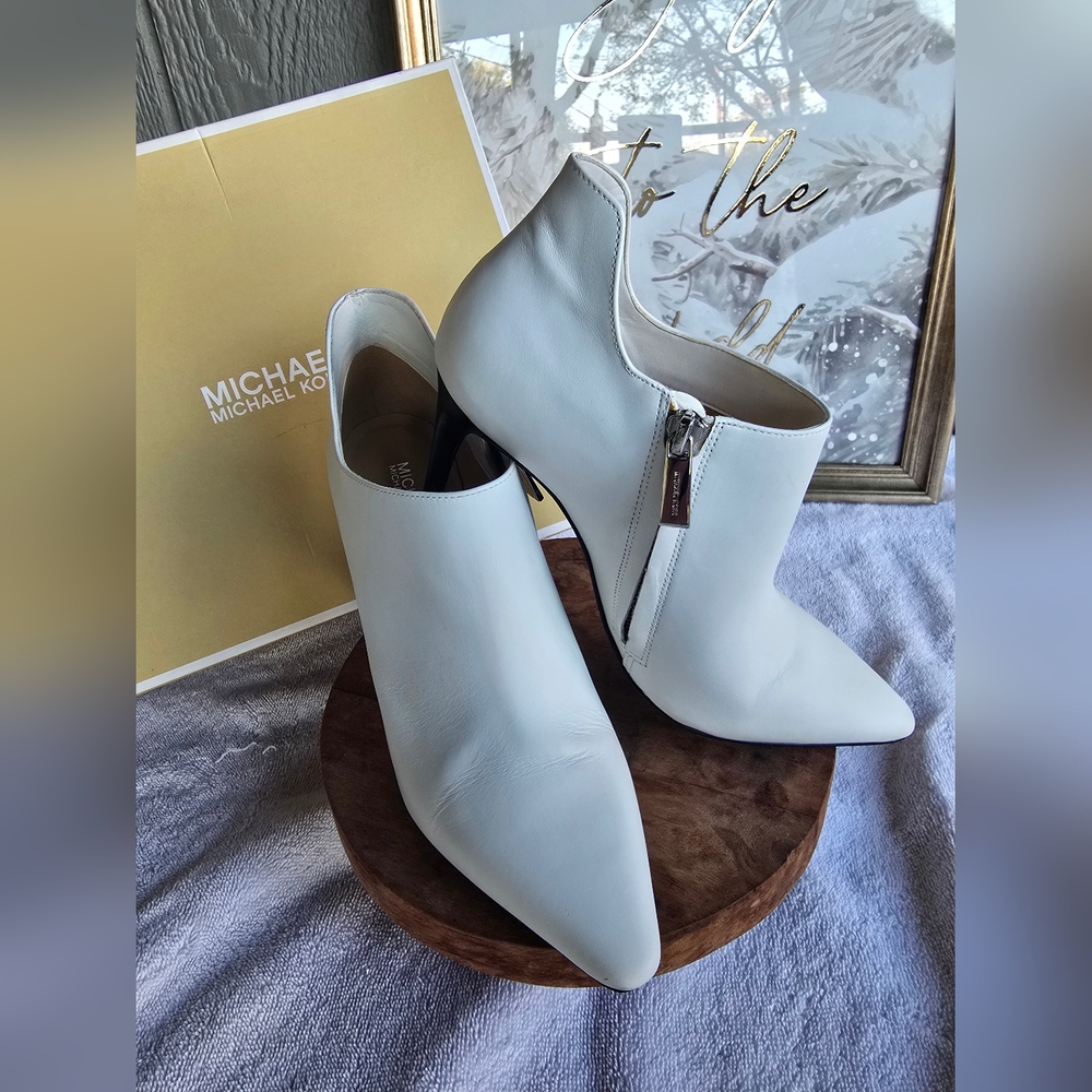 Michael Kors Women's White Ankle Boots